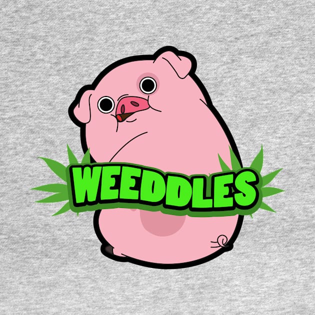 WEEDDLES (waddles smoking weed) by BeardDesign